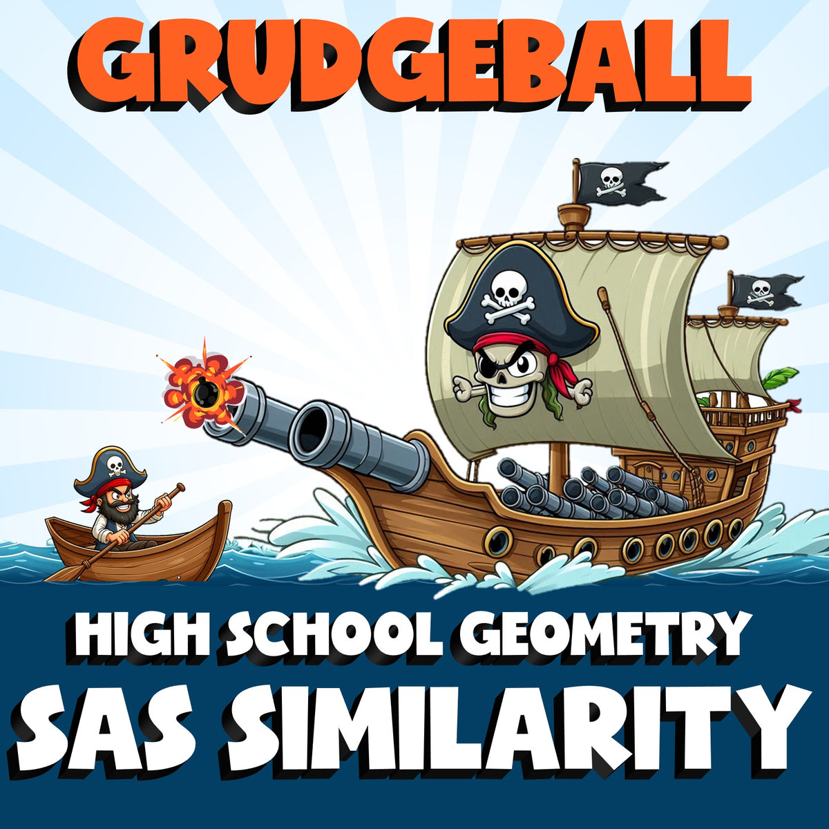 SAS Similarity GRUDGEBALL Math Game - No Prep Geometry Review Activity