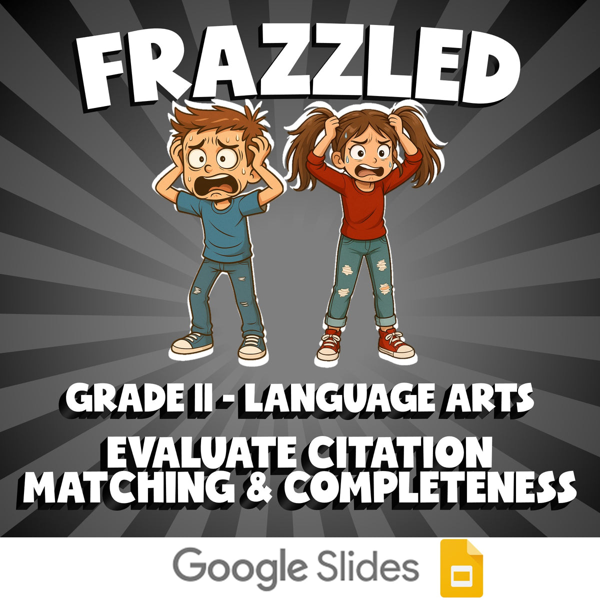 Evaluate Citation Matching & Completeness FRAZZLED ELA Game - No Prep Grade 11