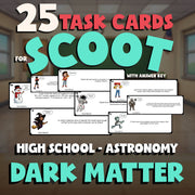 Dark Matter SCOOT TASK CARDS Science Game - No Prep Astronomy Review Activity