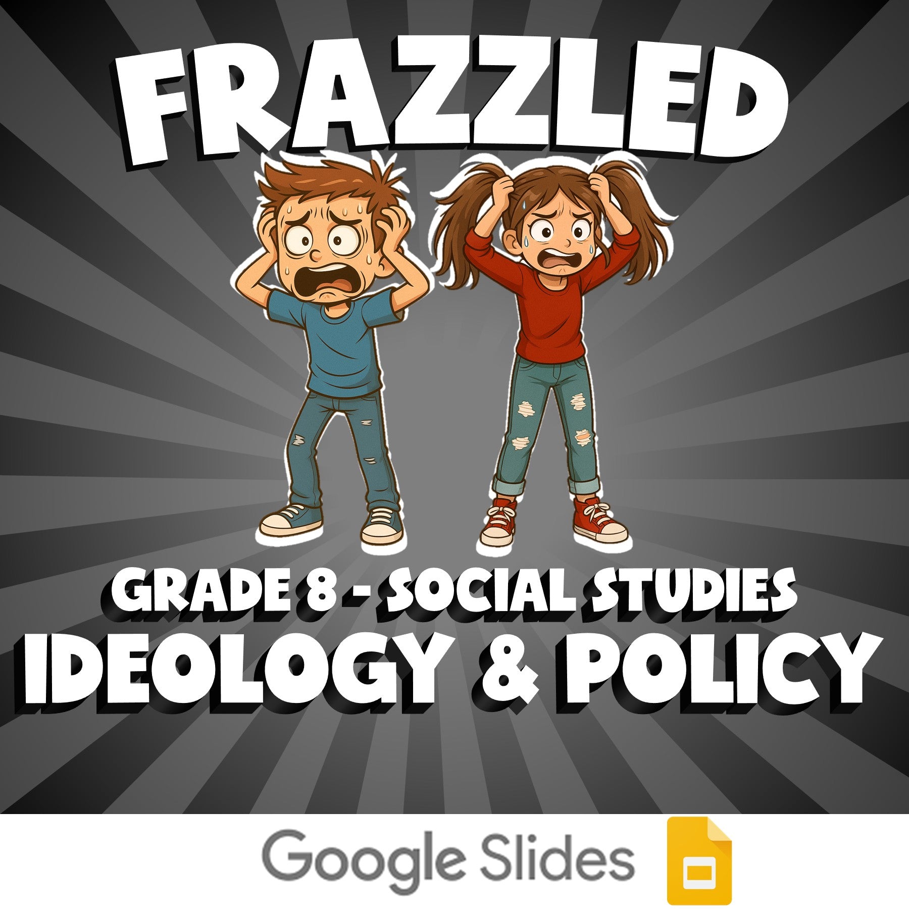Ideology & Policy FRAZZLED Socials Game - No Prep Grade 8 Review Activity