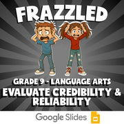 Evaluate Credibility & Reliability FRAZZLED ELA Game - No Prep Grade 9 Review