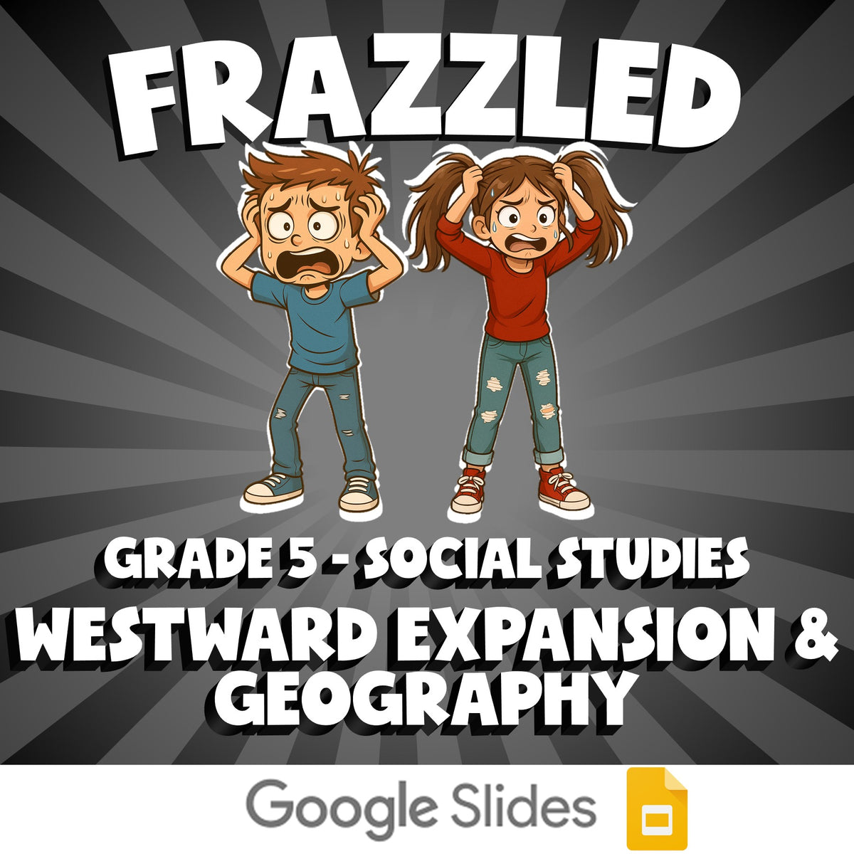 Westward Expansion & Geography FRAZZLED Socials Game - No Prep Grade 5 Review