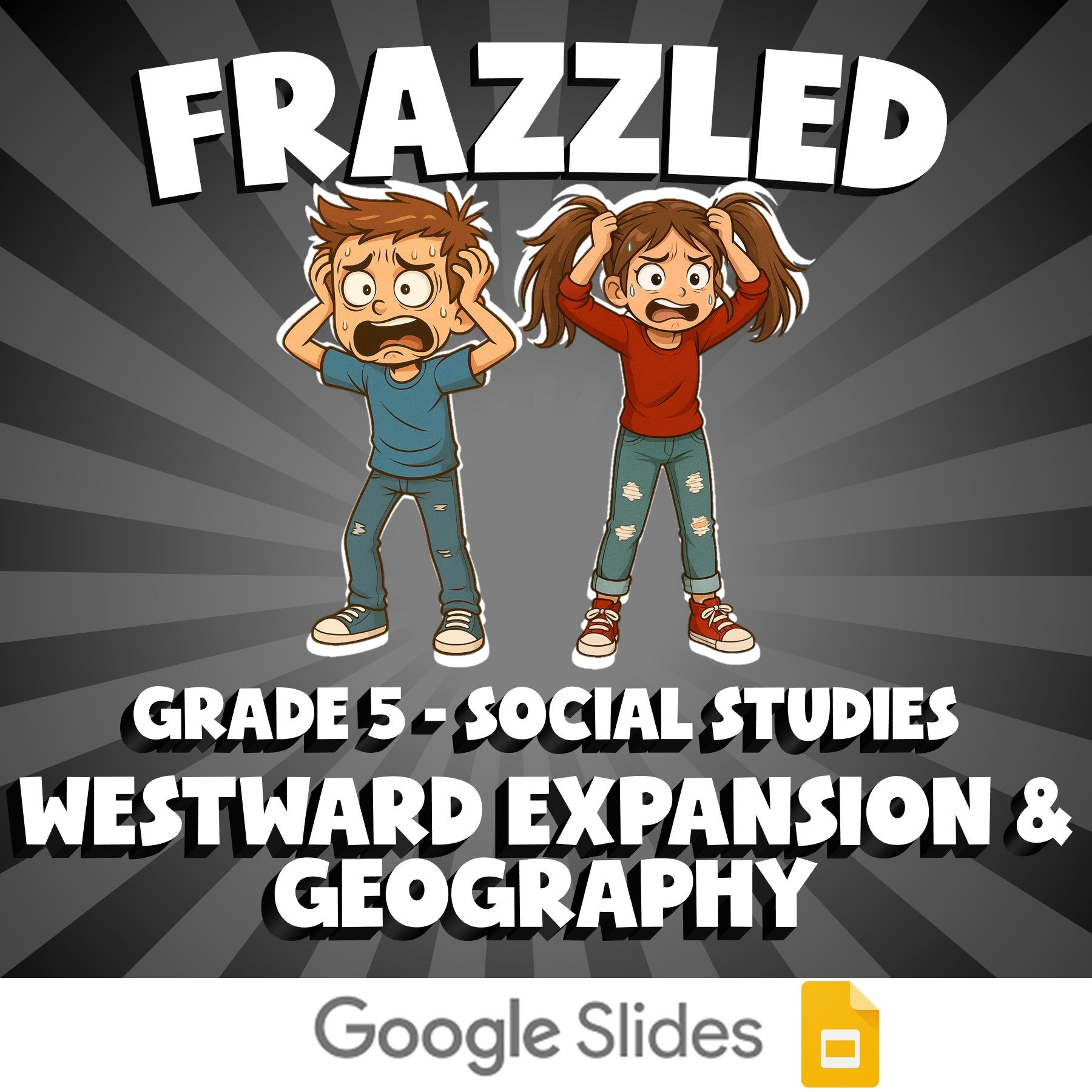 Westward Expansion & Geography FRAZZLED Socials Game - No Prep Grade 5 Review