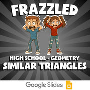Similar Triangles FRAZZLED Math Game - No Prep Geometry Review Activity
