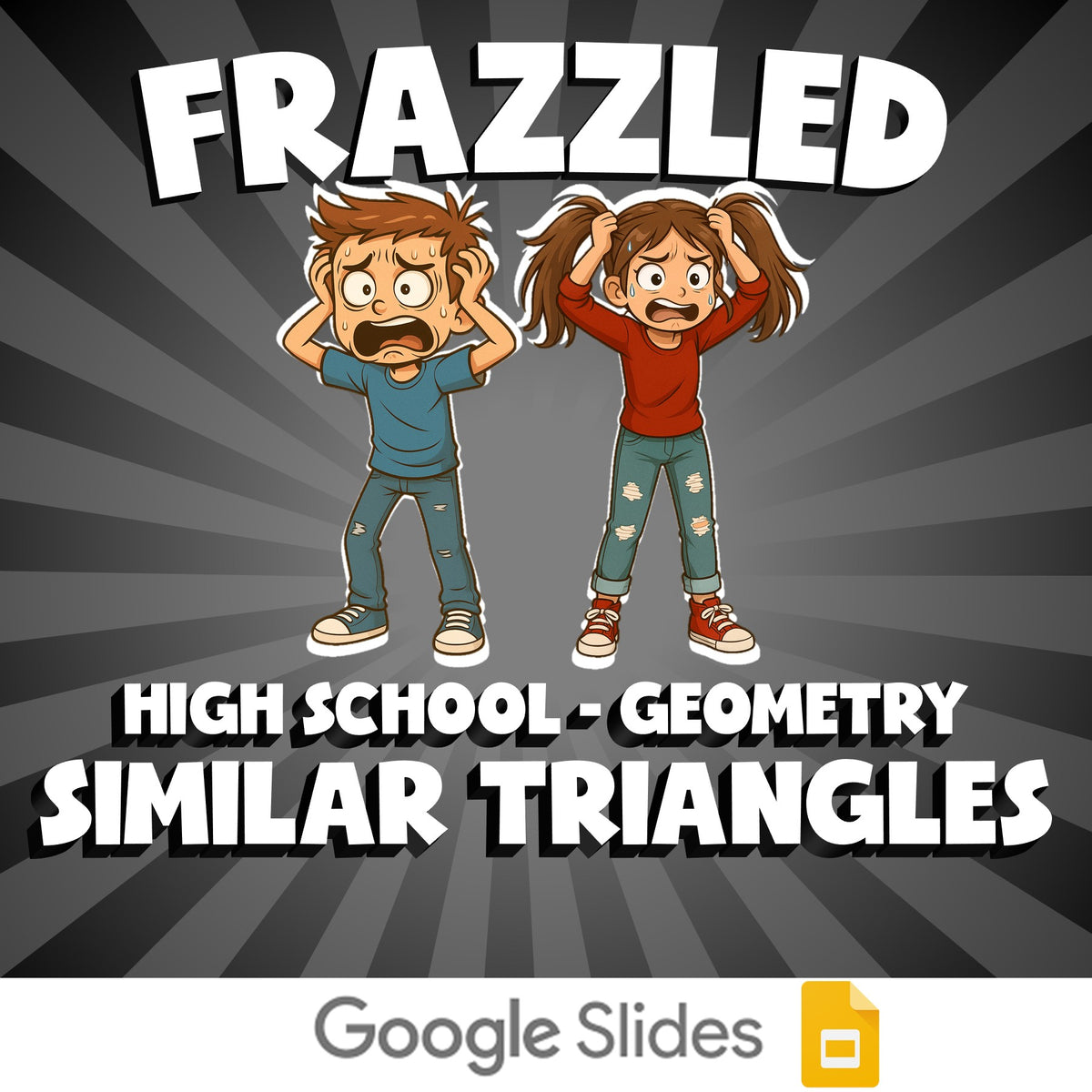 Similar Triangles FRAZZLED Math Game - No Prep Geometry Review Activity