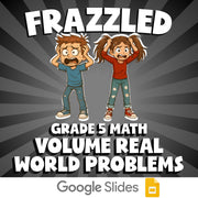 Volume Real World Problems FRAZZLED Math Game - No Prep Grade 5 Review Activity