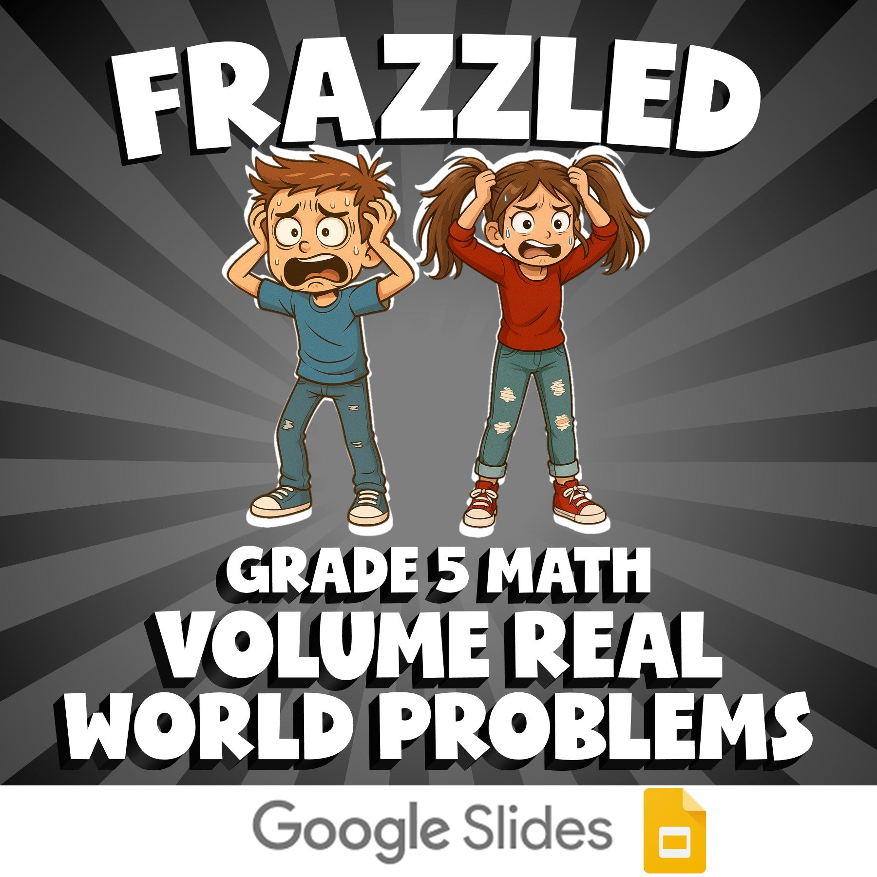 Volume Real World Problems FRAZZLED Math Game - No Prep Grade 5 Review Activity
