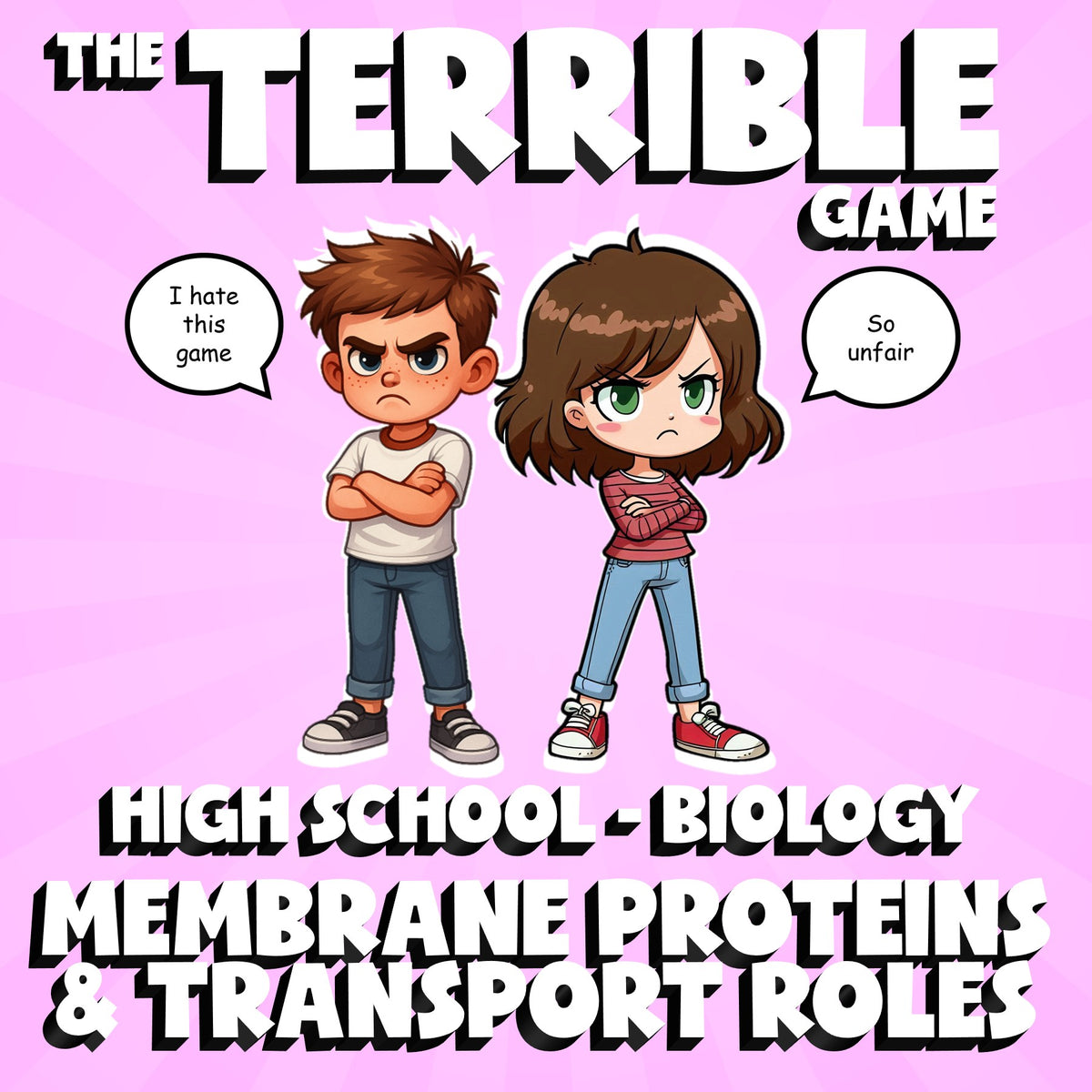 Membrane Proteins & Transport Roles THE TERRIBLE GAME - Biology Science Review