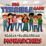 Monarchies BIG TERRIBLE GAME - No Prep Grade 6 Socials Review Activity