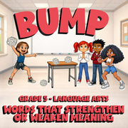 Words That Strengthen or Weaken Meaning BUMP ELA Game - No Prep Grade 5 Review