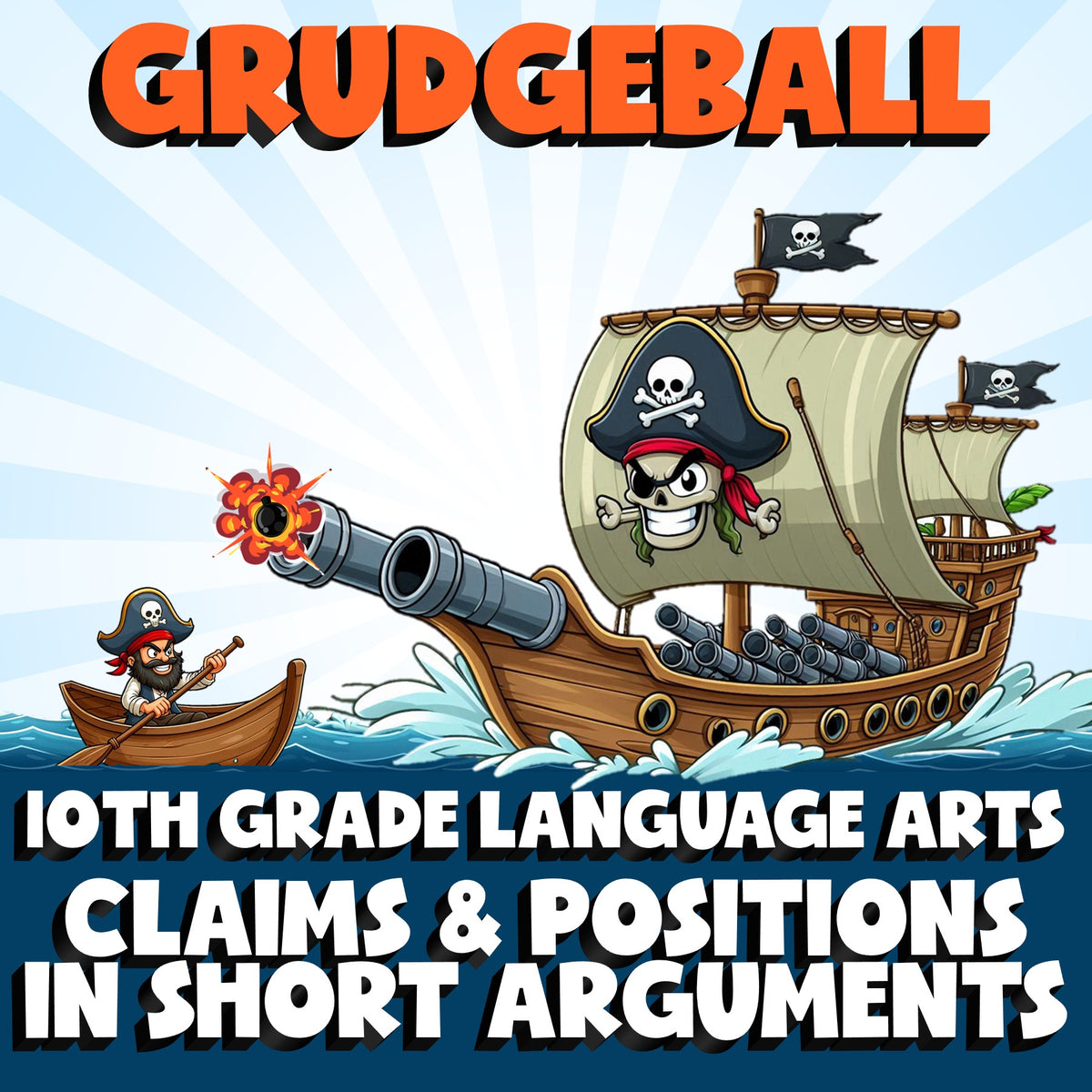 Claims & Positions in Short Arguments GRUDGEBALL ELA Game - No Prep Grade 10