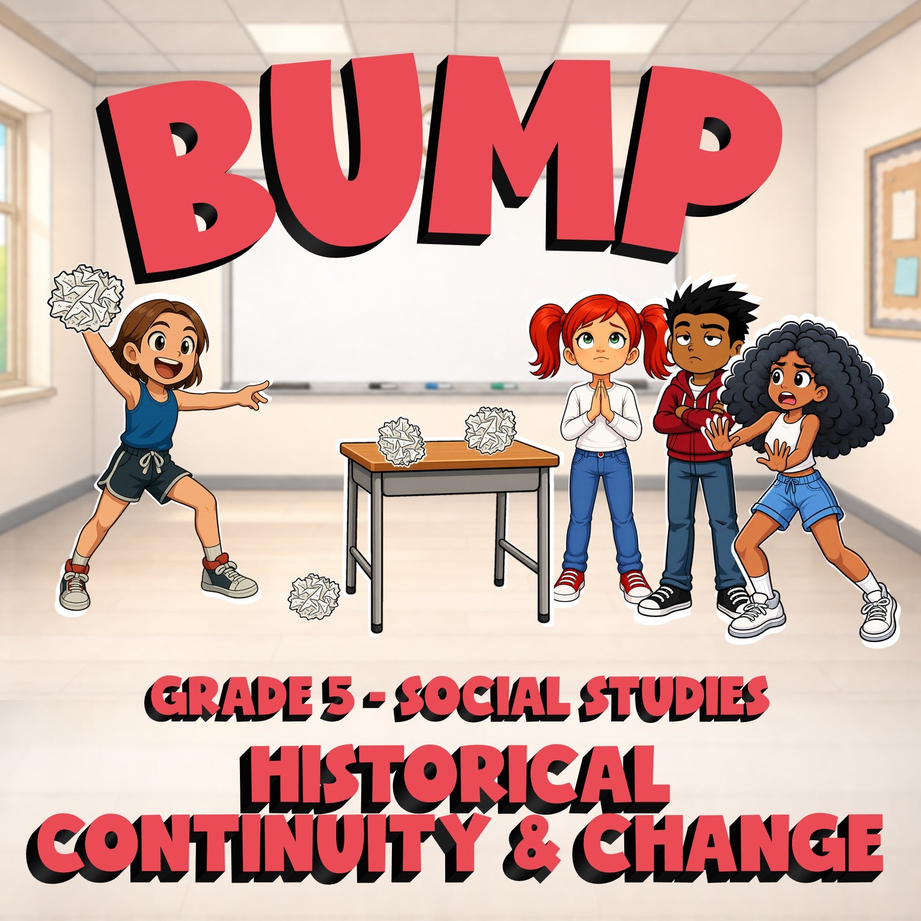 Historical Continuity & Change BUMP Socials Game - No Prep Grade 5 Review
