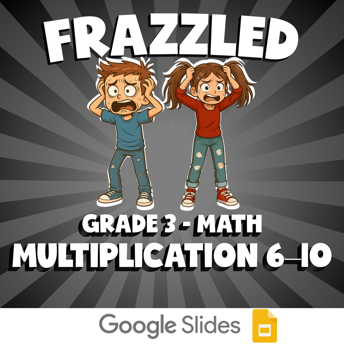 Multiplication 6–10 FRAZZLED Math Game - No Prep Grade 3 Review Activity