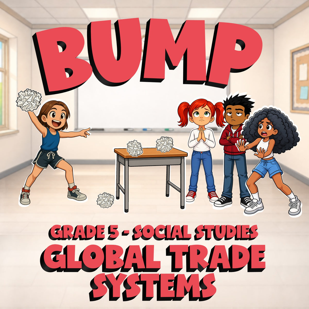 Global Trade Systems BUMP Socials Game - No Prep Grade 5 Review Activity