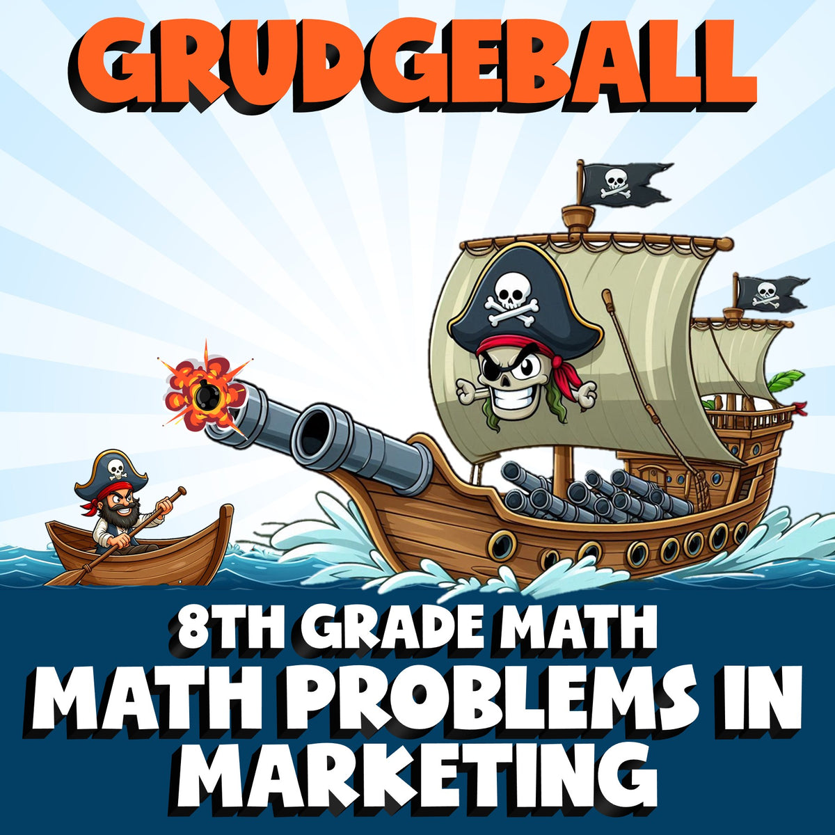 Math Problems in Marketing GRUDGEBALL Math Game - No Prep Grade 8 Review