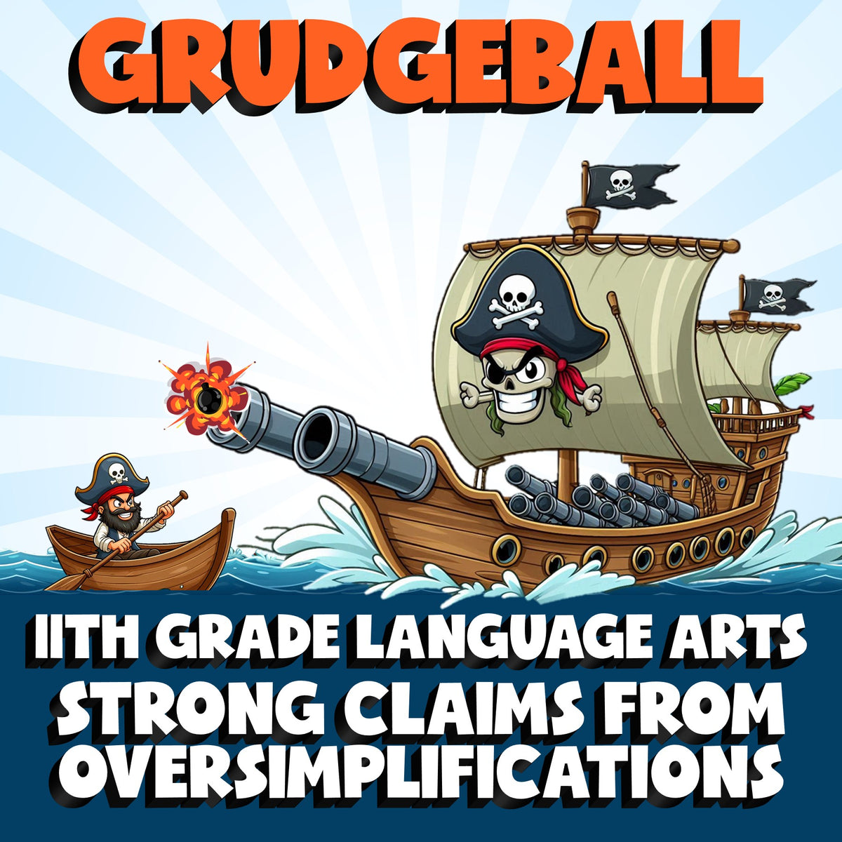 Strong Claims from Oversimplifications GRUDGEBALL ELA Game - No Prep Grade 11