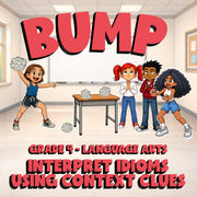 Interpret Idioms Using Context Clues BUMP ELA Game - No Prep Grade 4 Review