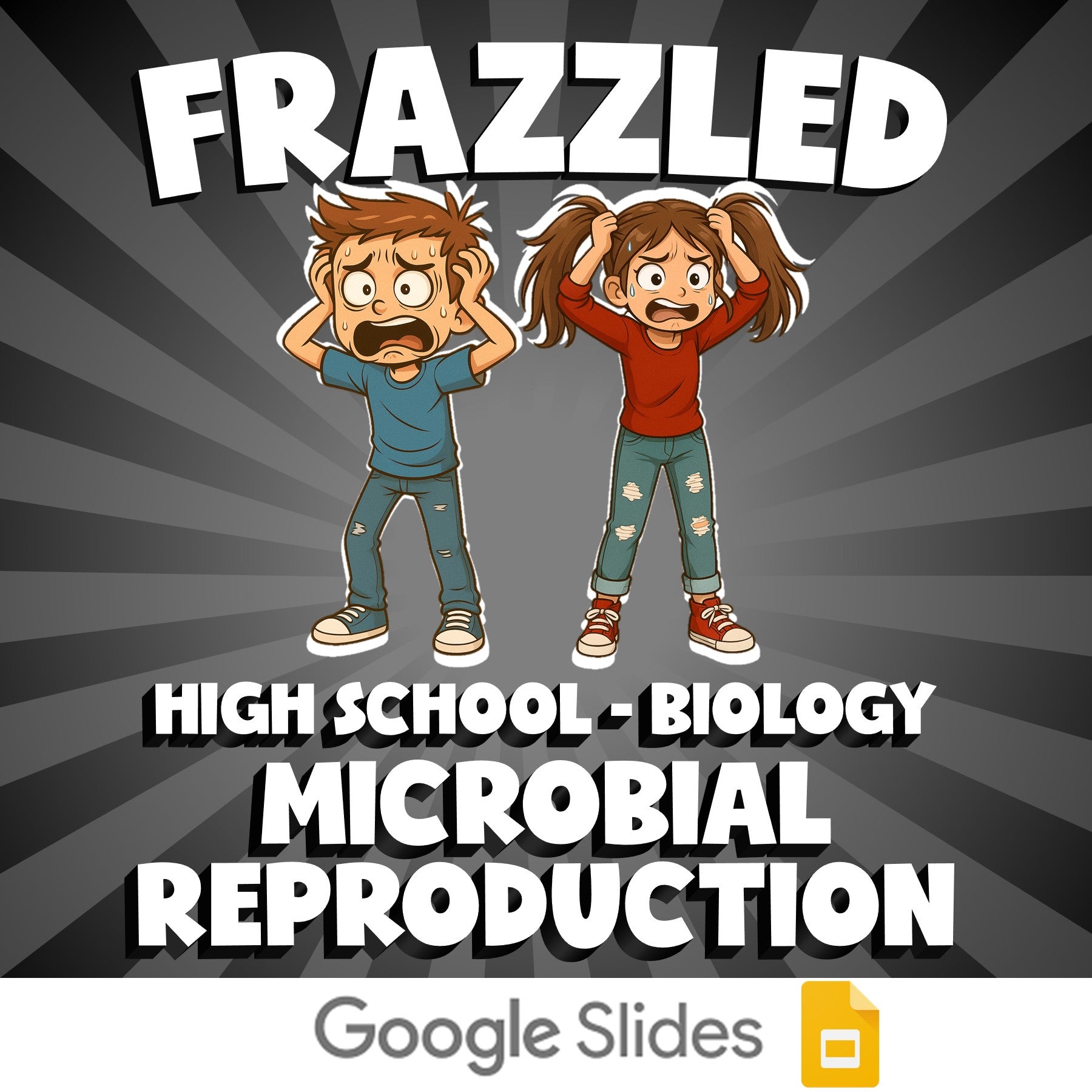 Microbial Reproduction FRAZZLED Science Game - No Prep Biology Review Activity