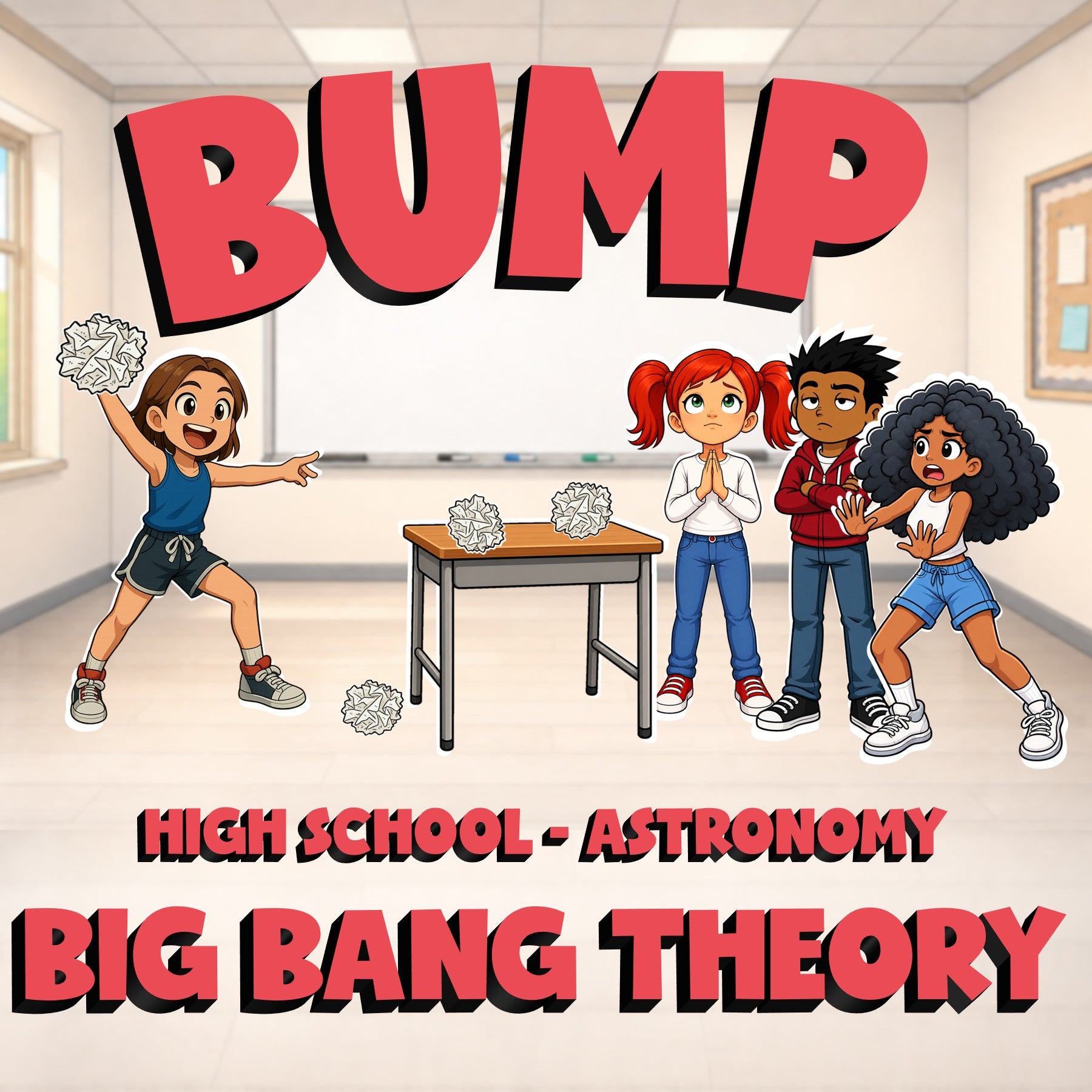 Big Bang Theory BUMP Science Game - No Prep Astronomy Review Activity