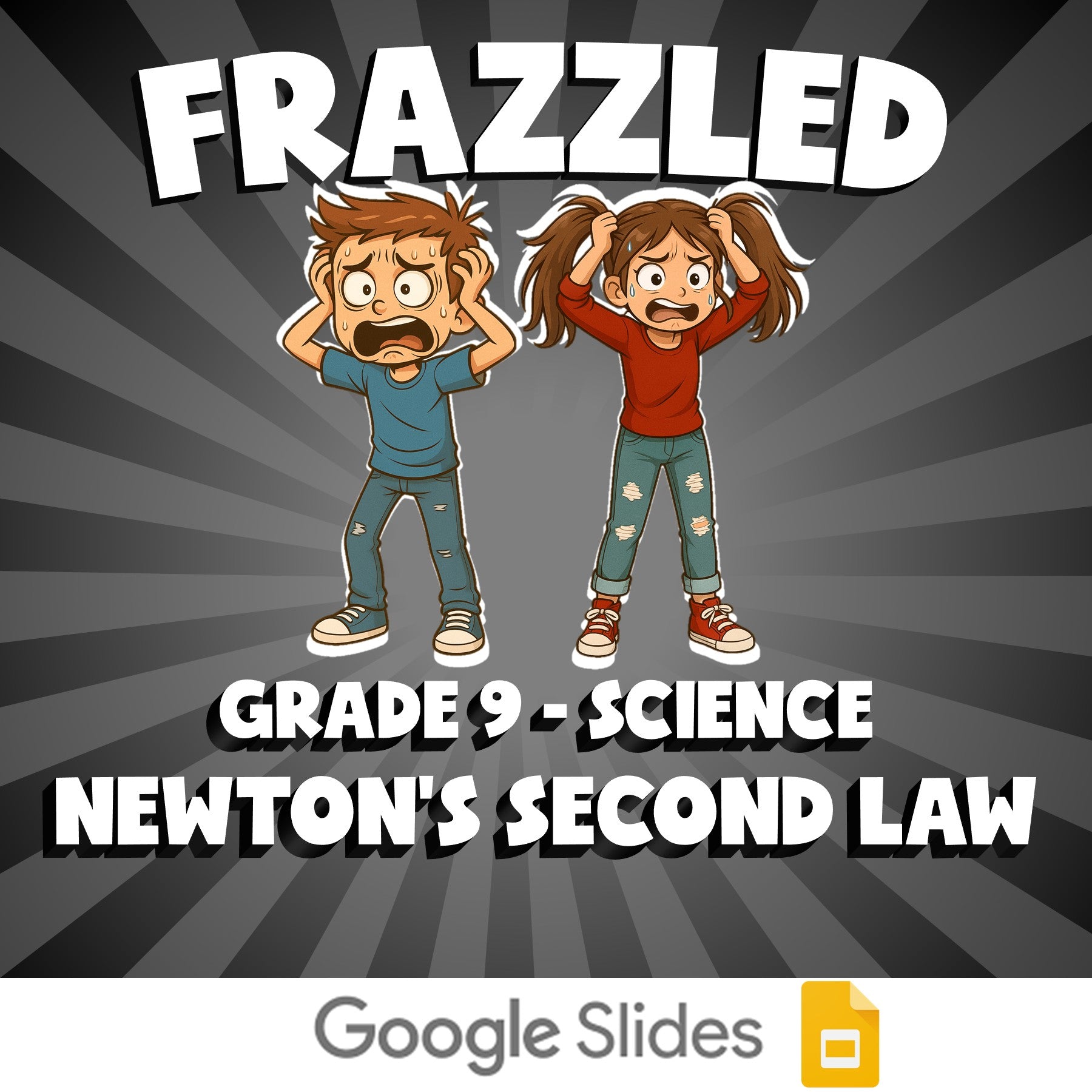 Newton’s Second Law FRAZZLED Science Game - No Prep Grade 9 Review Activity