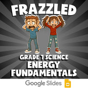 Energy Fundamentals FRAZZLED Science Game - No Prep Grade 7 Review Activity