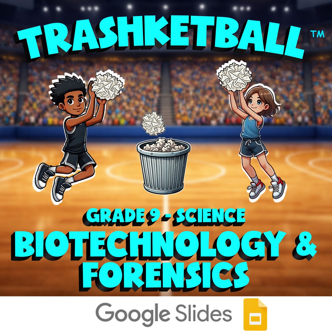 Biotechnology & Forensics TRASHKETBALL Science Game - No Prep Grade 9 Review