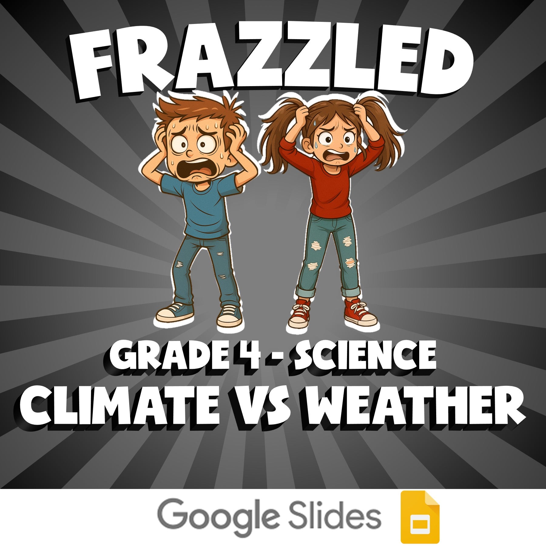 Climate vs Weather FRAZZLED Science Game - No Prep Grade 4 Review Activity