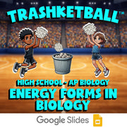 Energy Forms in Biology TRASHKETBALL Science Game - No Prep AP Biology Review
