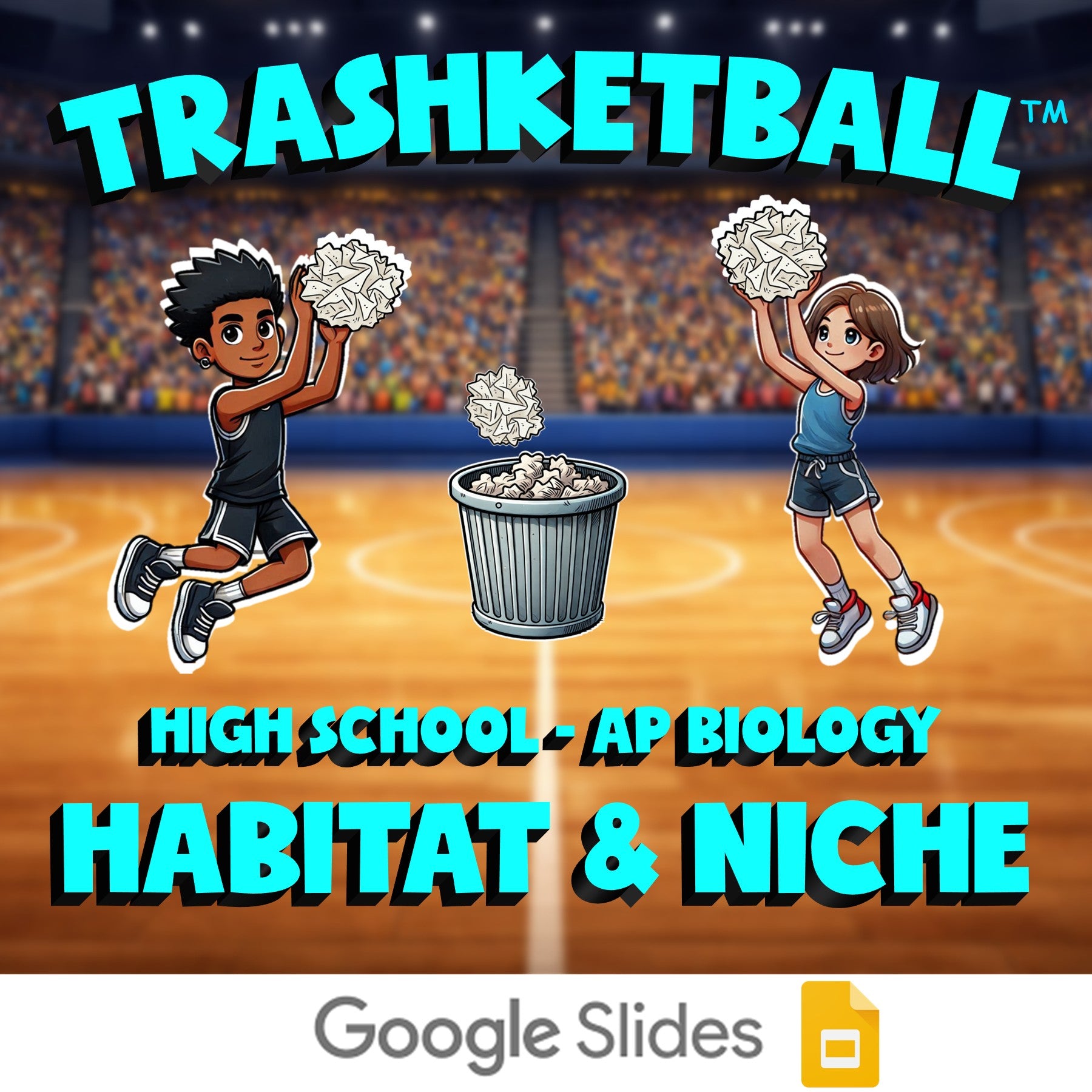 Habitat & Niche TRASHKETBALL Science Game - No Prep AP Biology Review Activity