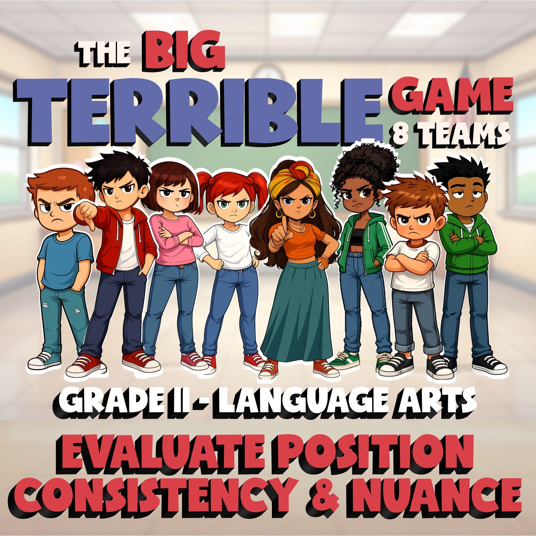 Evaluate Position Consistency & Nuance BIG TERRIBLE GAME - Grade 11 ELA Review