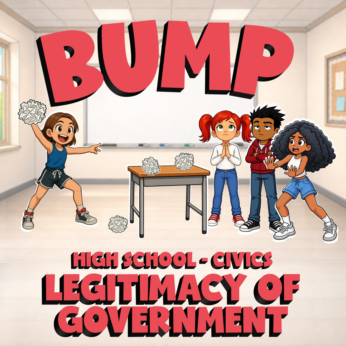 Legitimacy of Government BUMP Civics Game - No Prep Review Activity