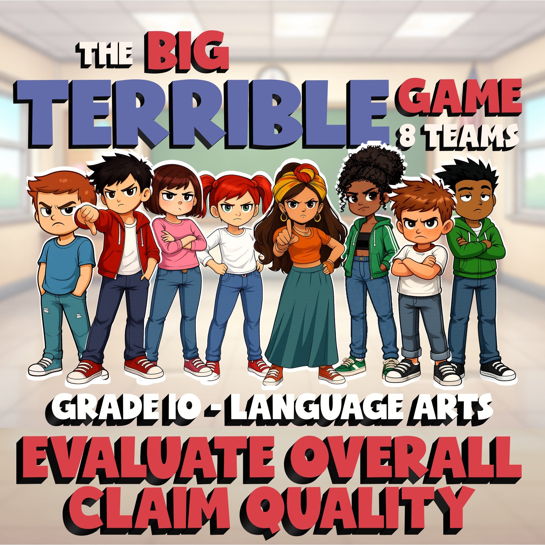 Evaluate Overall Claim Quality BIG TERRIBLE GAME - No Prep Grade 10 ELA Review