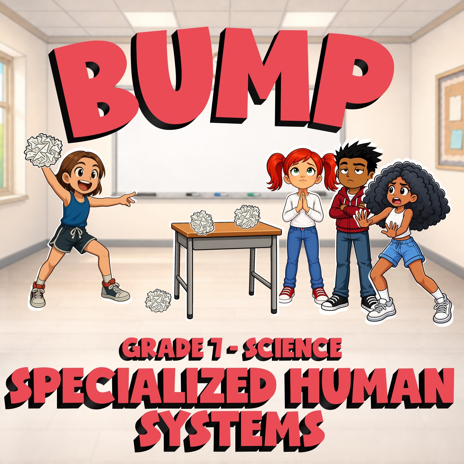 Specialized Human Systems BUMP Science Game - No Prep Grade 7 Review Activity