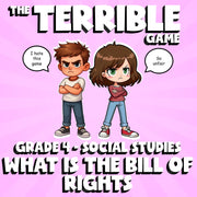 What Is the Bill of Rights THE TERRIBLE GAME - No Prep Grade 4 Socials Review