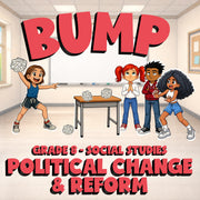 Political Change & Reform BUMP Socials Game - No Prep Grade 8 Review Activity