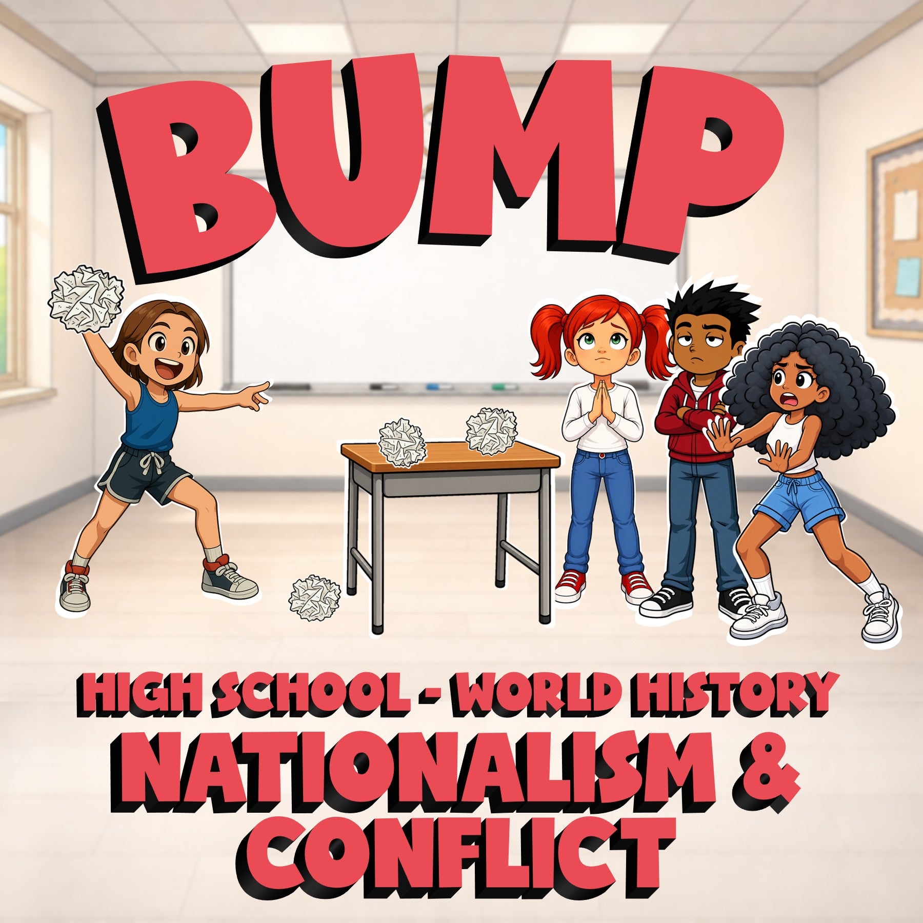 Nationalism & Conflict BUMP Game - No Prep World History Review Activity