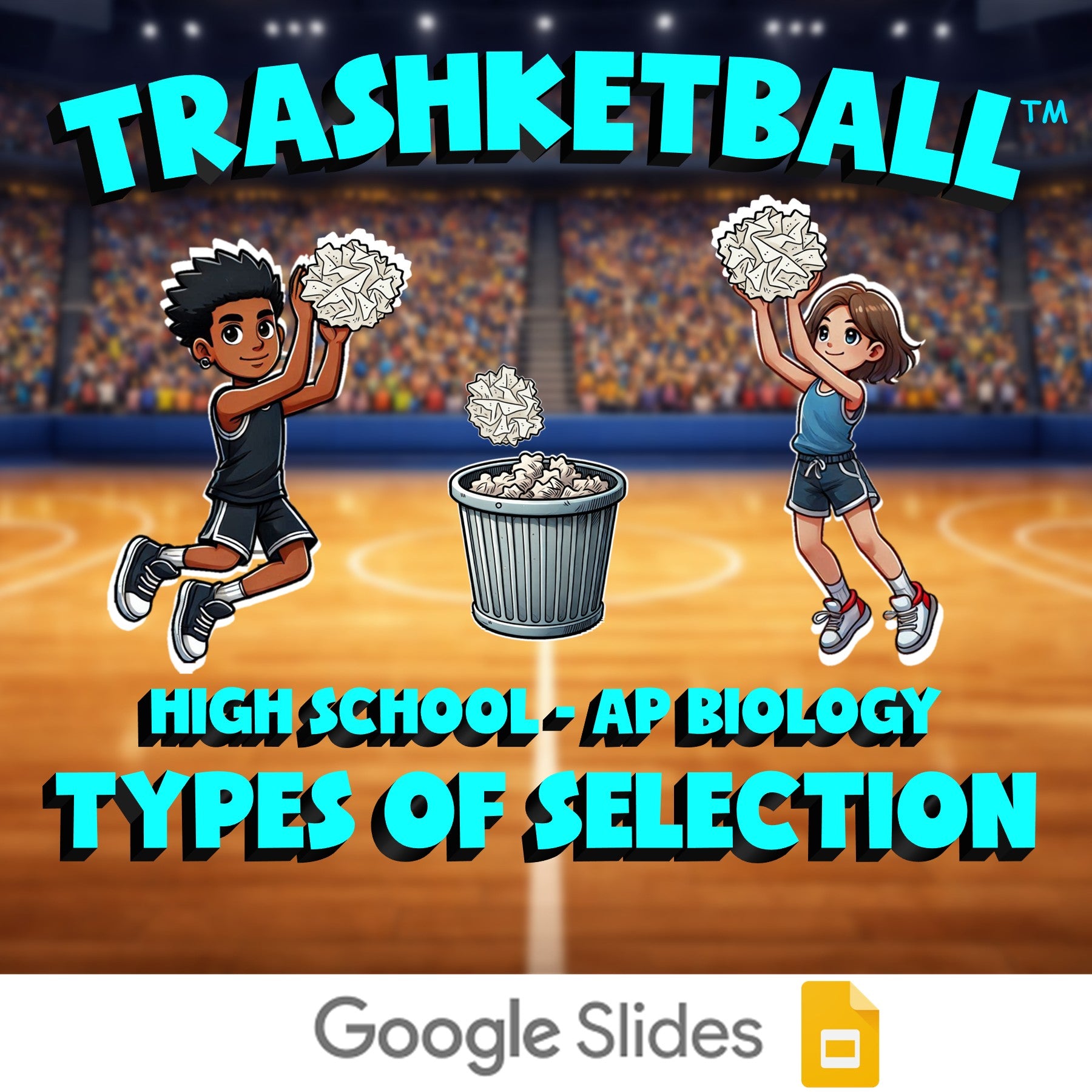 Types of Selection TRASHKETBALL Science Game - No Prep AP Biology Review