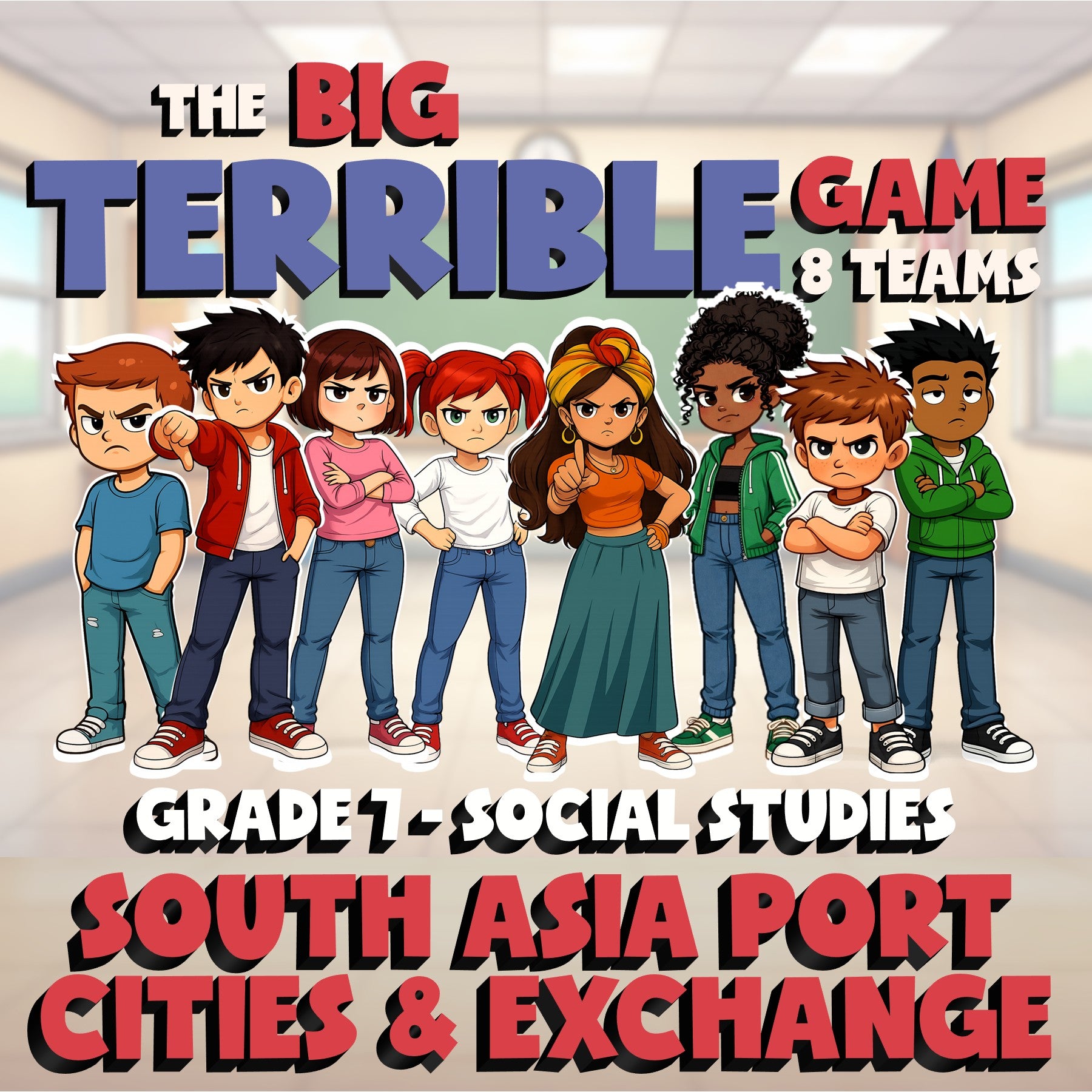 South Asia Port Cities & Exchange BIG TERRIBLE GAME - Grade 7 Socials Review