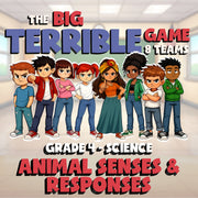 Animal Senses & Responses BIG TERRIBLE GAME - No Prep Grade 4 Science Review