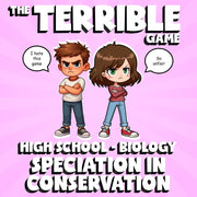 Speciation in Conservation THE TERRIBLE GAME - No Prep Biology Science Review
