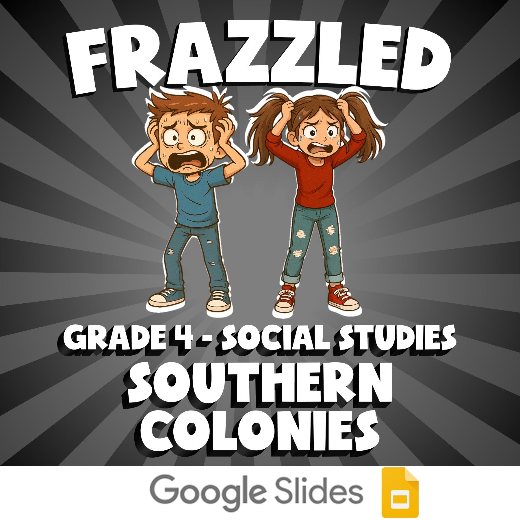 Southern Colonies FRAZZLED Socials Game - No Prep Grade 4 Review Activity
