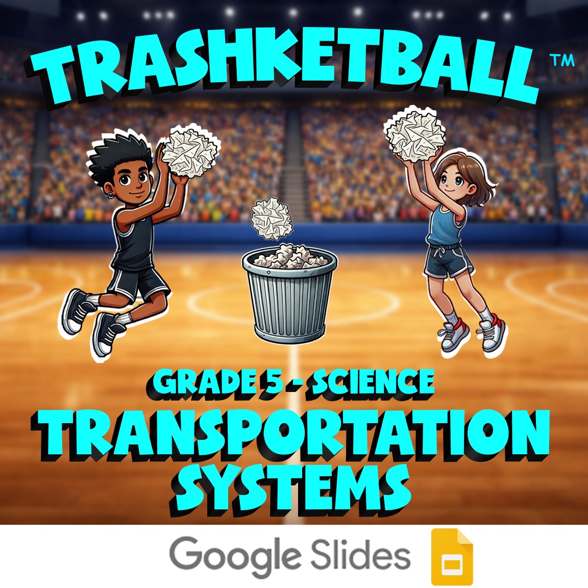 Transportation Systems TRASHKETBALL Science Game - No Prep Grade 5 Review