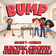 Electric Circuits (Series & Parallel) BUMP Science Game - No Prep Grade 7 Review