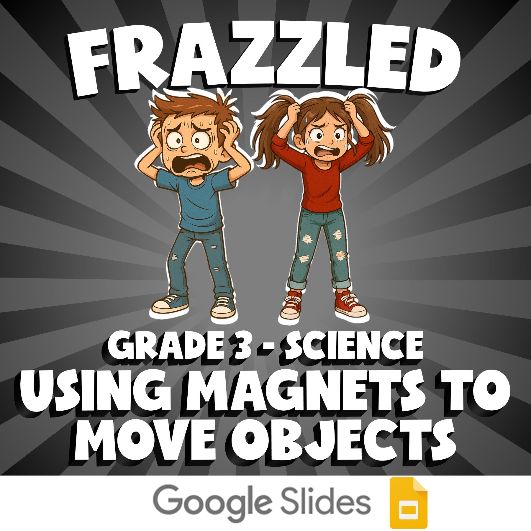 Using Magnets to Move Objects FRAZZLED Science Game - No Prep Grade 3 Review