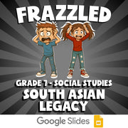 South Asian Legacy FRAZZLED Socials Game - No Prep Grade 7 Review Activity