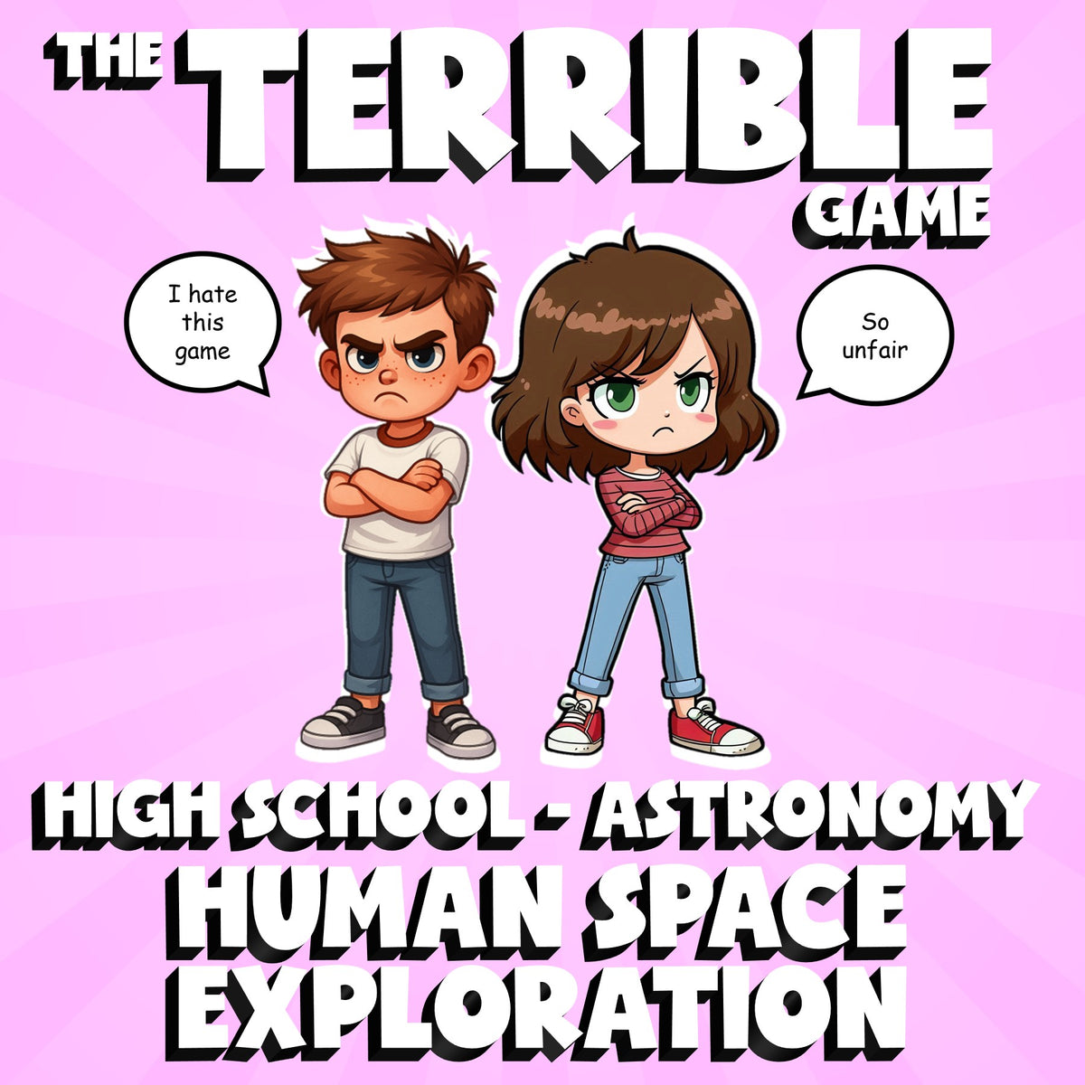 Human Space Exploration THE TERRIBLE GAME - No Prep Astronomy Science Review