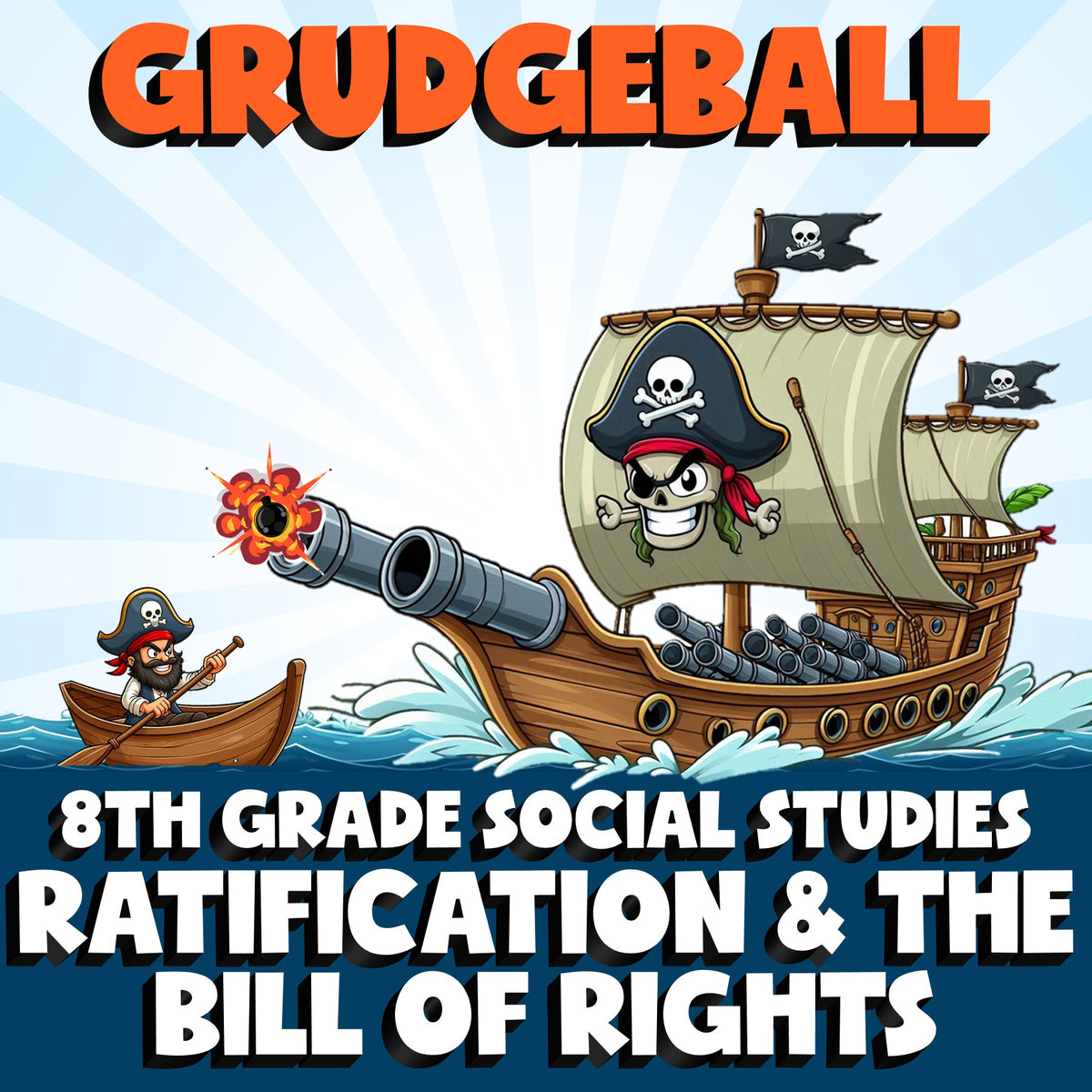 Ratification & the Bill of Rights GRUDGEBALL Socials Game - No Prep Grade 8