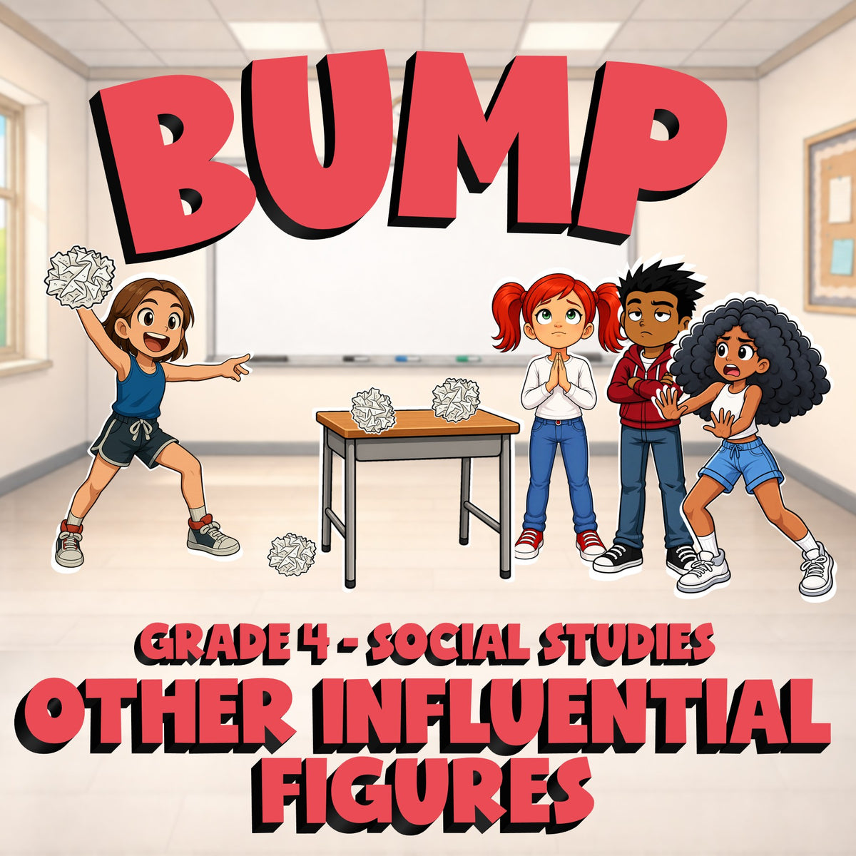 Other Influential Figures BUMP Socials Game - No Prep Grade 4 Review Activity