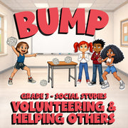 Volunteering & Helping Others BUMP Socials Game - No Prep Grade 3 Review
