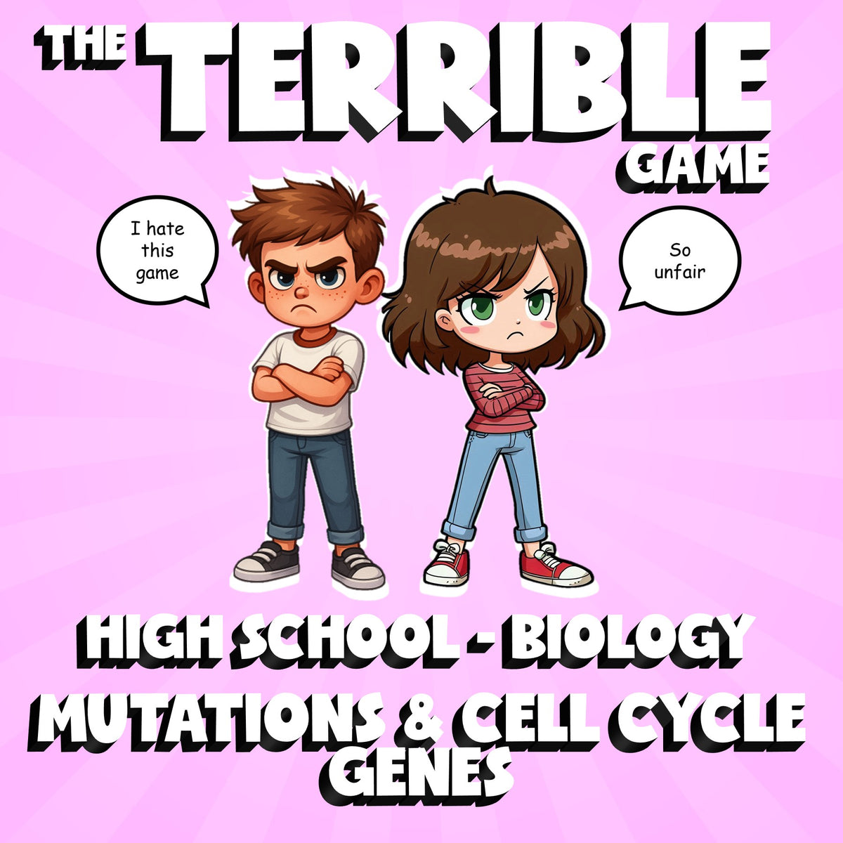 Mutations & Cell Cycle Genes THE TERRIBLE GAME - No Prep Biology Science Review